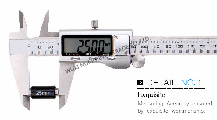 Precision Measurements 8" Digital Caliper Tool/Vernier Caliper Accuracy